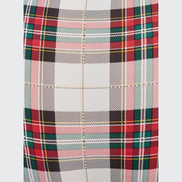 Lightly Lined Everyday Wire-Free Bra - Microfiber White and Red Plaid wi… - Picture 2 of 5